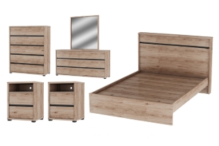 Picture of OAKFORD Bedroom Combo - 6PC King Size