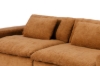 Picture of [FLOOR MODEL CLEARANCE]ELDEL Chenille Fabric Compressed Sofa with Ottoman (Brown)