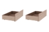 Picture of OAKFORD Bed Frame with Two Movable Storage Drawers in Queen/King Size