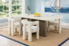 Picture of ASTON 201 5PC Marble Top Dining Set