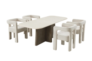 Picture of ASTON 201 5PC Marble Top Dining Set