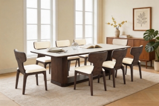 Picture of VISTA 240 Ceramic Top Dining Set - 9PC