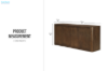 Picture of VISTA 4-Door Oak Veneer Console Table/Sideboard/Storage Cabinets