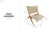 Picture of HARA Solid Beech Wood Foldable Lounge Chair