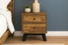Picture of [FLOOR MODEL CLEARANCE]CALLA 2-Drawer Solid Acacia Wood Bedside Table