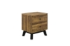 Picture of [FLOOR MODEL CLEARANCE]CALLA 2-Drawer Solid Acacia Wood Bedside Table
