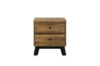 Picture of [FLOOR MODEL CLEARANCE]CALLA 2-Drawer Solid Acacia Wood Bedside Table