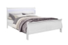 Picture of [FLOOR MODEL CLEARANCE]LOUIS Hevea Wood Bed Frame with LED Lighting Headboard in Queen Size (White)