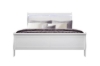 Picture of [FLOOR MODEL CLEARANCE]LOUIS Hevea Wood Bed Frame with LED Lighting Headboard in Queen Size (White)