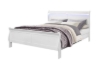 Picture of [FLOOR MODEL CLEARANCE]LOUIS Hevea Wood Bed Frame with LED Lighting Headboard in Queen Size (White)