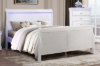 Picture of [FLOOR MODEL CLEARANCE]LOUIS Hevea Wood Bed Frame with LED Lighting Headboard in Queen Size (White)