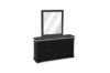 Picture of [FLOOR MODEL CLEARANCE]LOUIS 6-Drawer Dresser and Mirror with LED Lighting (Black)