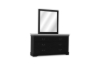Picture of [FLOOR MODEL CLEARANCE]LOUIS 6-Drawer Dresser and Mirror with LED Lighting (Black)