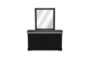 Picture of [FLOOR MODEL CLEARANCE]LOUIS 6-Drawer Dresser and Mirror with LED Lighting (Black)