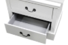 Picture of [FLOOR MODEL CLEARANCE]LOUIS 2-Drawer Hevea Wood Bedside Table with LED Lighting (White)