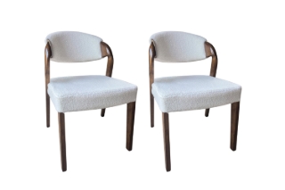 Picture of KUMO Solid Ash Wood Dining Chair - 2 Chairs in 1 Carton