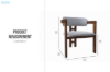 Picture of YAMA Solid Ash Wood Dining Armchair
