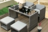 Picture of [FLOOR MODEL CLEARANCE]ARIES 5PC Space-Saver Outdoor Dining Wicker Set